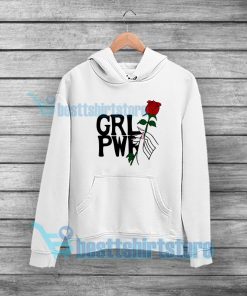 Girl Power Hand Up With Rose Hoodie