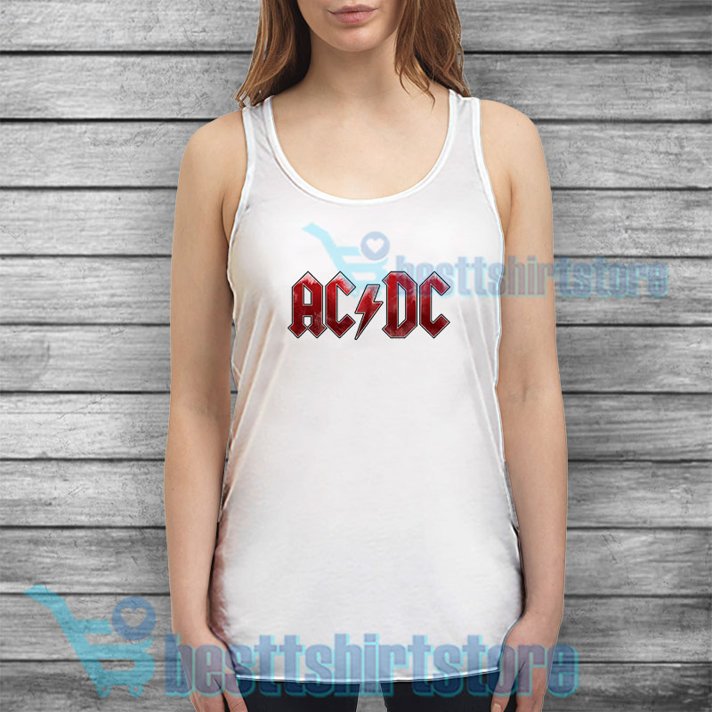 Get It Now Best ACDC Band Logo Tank Top Australian Rock Band S-3XL