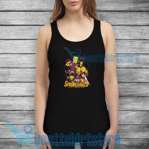 SpringShield Avengers Tank Top The Simpsons S-3XL