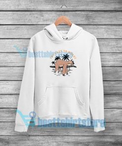 Too Lazy To Worry Hoodie Cute Sloth Quotes S-5XL