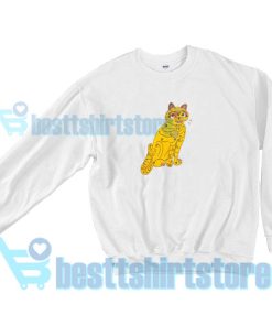 Abba Yellow Cat Sweatshirt Women and men S-3XL