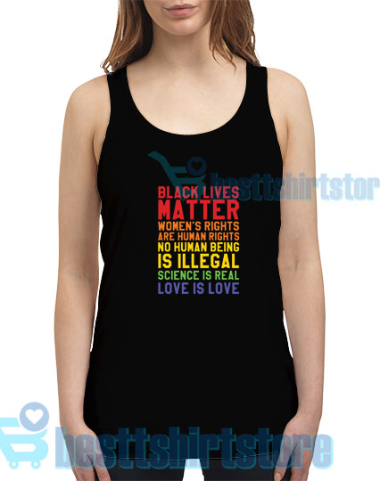 Black Lives Love Tank Top Is Love Women and Men S-2XL