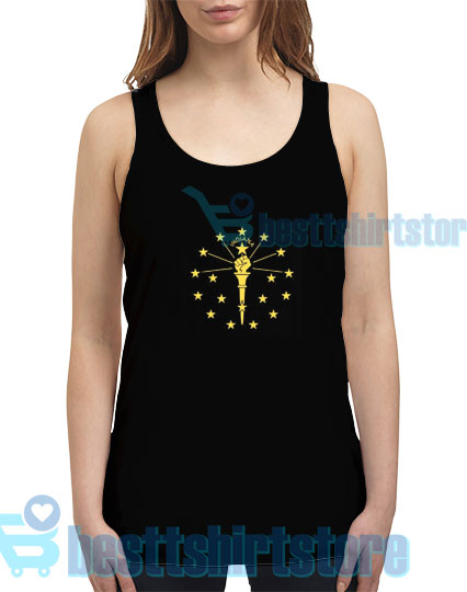 Indiana US State Power Tank Top Indiana Power & Light S-2XL