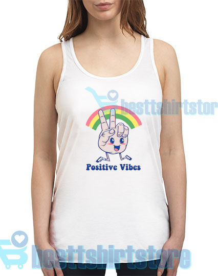 Positive Vibes Funny Tank Top Women and men S-2XL