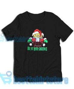 Get It Now Garfield Merry Christmas T-Shirt S - 3XL