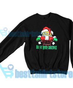 Get It Now Garfield Merry Christmas Sweatshirt S - 3XL