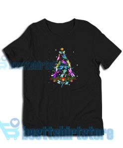 Christmas Dragonfly T-Shirt S - 3XL