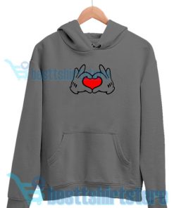 Mickey Valentine Hoodie for Men's and Women's S – 3XL