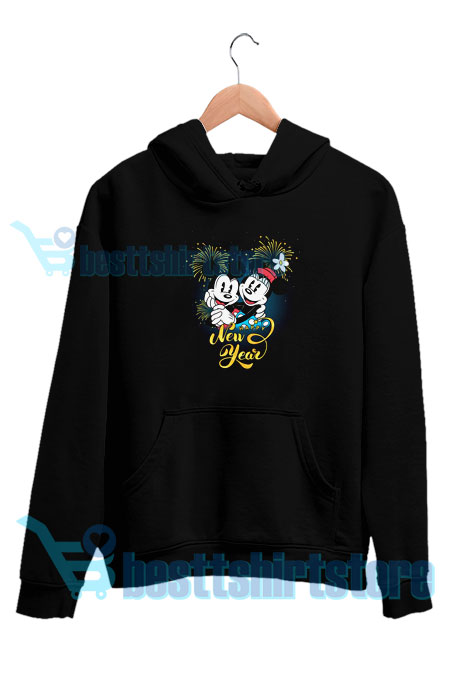 Mickey and Minnie Happy New Year Hoodie S – 3XL