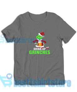 Drink-Up-Grinches-T-Shirt-Grey