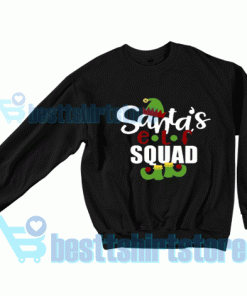 Santa's-Elf-Squad-Sweatshirt-Black