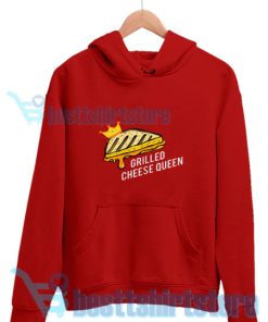 Grilled-Cheese-Queen-Hoodie-Red