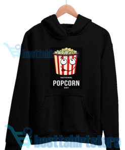 National-popcorn-day-Hoodie-Black