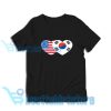 Patriotik-Amerika-Korea-T-Shirt