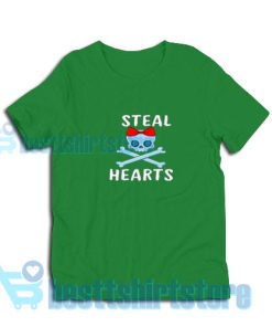 Steal-Hearts-Valentines-T-Shirt-Green