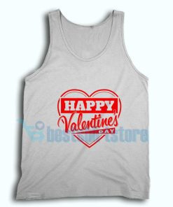 Happy Valentines Day Red Tank Top
