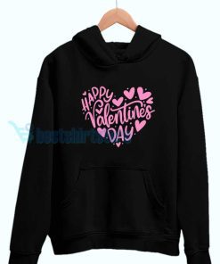 Happy Valentines Pink Hoodie